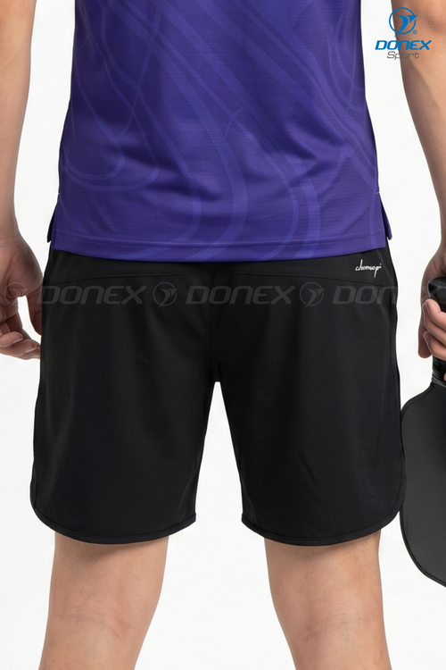 Quần thể thao nam MSC-2048-08-01 Đen phối trắng